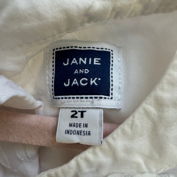 Janie & Jack 2T White Girls Formal Floral Tank Top Sleeveless Shift Dredd - Picture 3 of 6